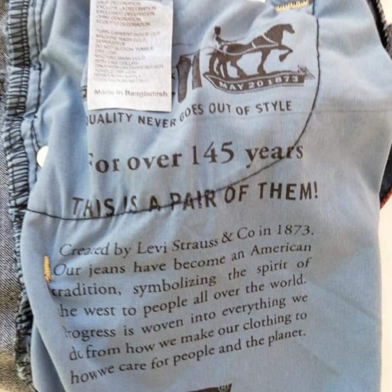 LEVI'S BRANDED GENTS DENIM