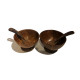 COCONUT SHELL DESERT CUP WITH SPOON