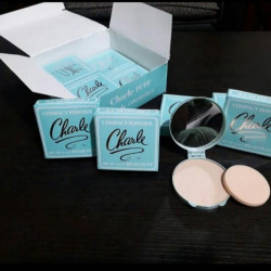 5 PIECES OF CHARLE CREAM PUFF COMPACT POWDER
