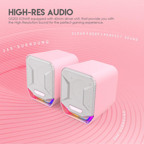 Fantech GS202 Wired Speaker - Sakura Edition Fantech GS202 Wired Speaker - Sakura Edition