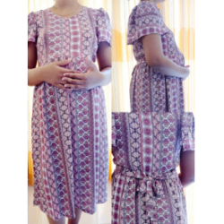 BELL SLEEVE PRINTED MAMA FROCK
