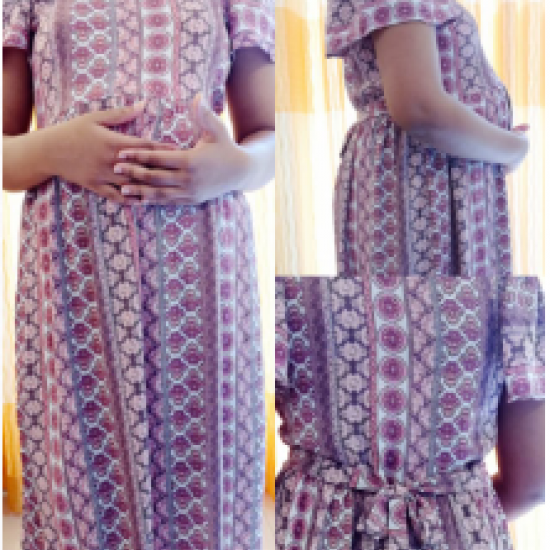 BELL SLEEVE PRINTED MAMA FROCK BELL SLEEVE PRINTED MAMA FROCK