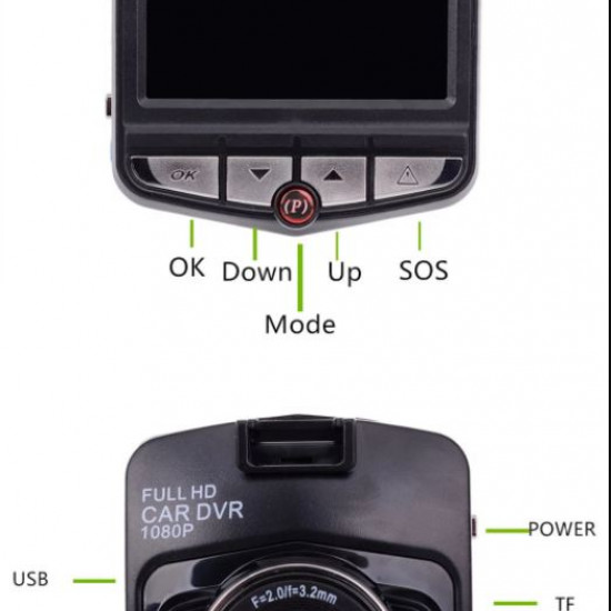 Full HD 1080p Driving Recorder DVR Night Vision Da