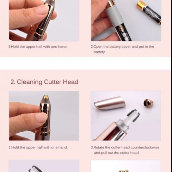 flawless facial hair removers eyebrow trimmer