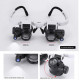 Double Eye Loupe Head Wearing Magnifier Glass with LED Light(8x , 15x , 23x)