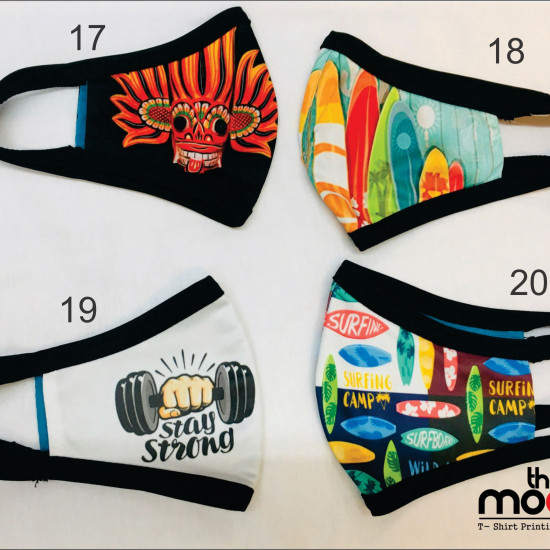 Available face mask in new Design with different themes