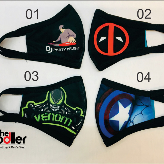 Available face mask in new Design with different themes