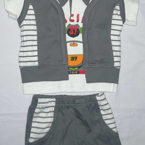 BABY BOY'S COAT SUITE-STIPE