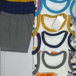 BABY BOYS SLEEVELESS SUITE