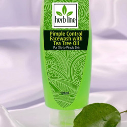 Herb line tea tree oil face wash