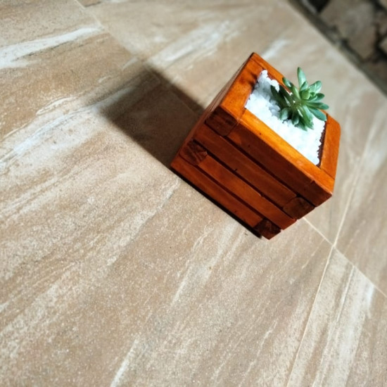 Wooden planter boxes for succulent plants