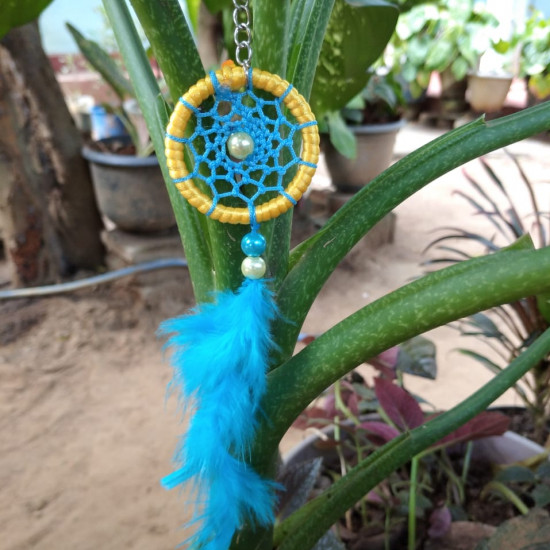 Handmade lotus Design Mini Key Tag