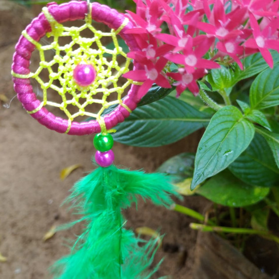 Handmade lotus Design Mini Key Tag