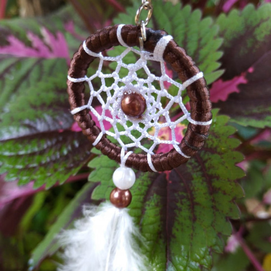 Handmade lotus Design Mini Key Tag
