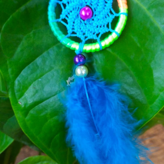 Handmade Spider Design Mini Key Tag Handmade Spider Design Mini Key Tag