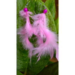 Handmade Feather Earing