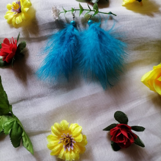 Handmade Feather Earing