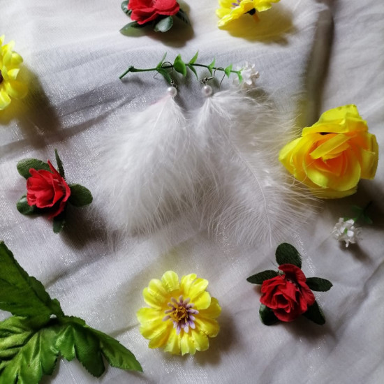 Handmade Feather Earing