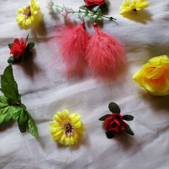 Handmade Feather Earing