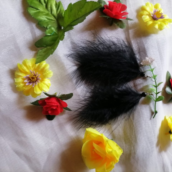 Handmade Feather Earing