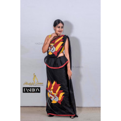 Handmade patchwork cotton saree