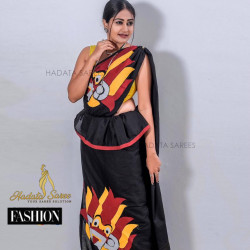 Handmade patchwork cotton saree