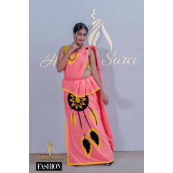 Handmade patchwork cotton saree
