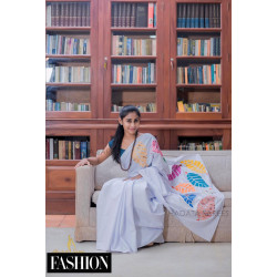 Handmade patchwork cotton saree