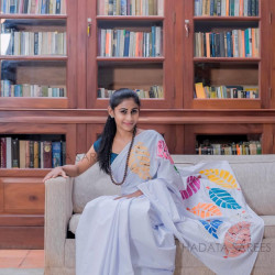Handmade patchwork cotton saree