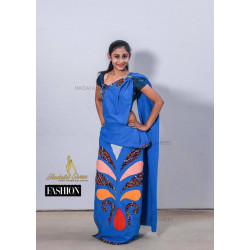 Handmade patchwork cotton saree