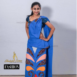 Handmade patchwork cotton saree