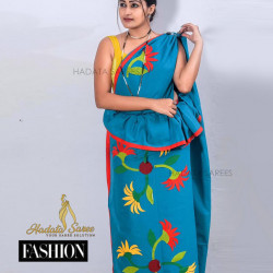 Handmade patchwork cotton saree