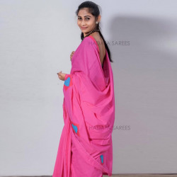 Handmade patchwork cotton saree