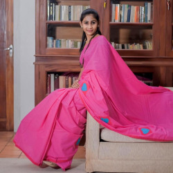 Handmade patchwork cotton saree