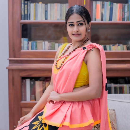 Handmade patchwork cotton saree