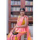 Handmade patchwork cotton saree