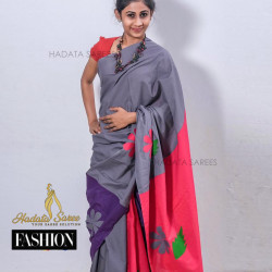 Handmade patchwork cotton saree