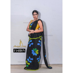 Handmade patchwork cotton saree