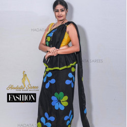Handmade patchwork cotton saree