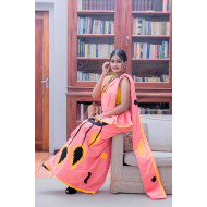 Handmade patchwork cotton saree