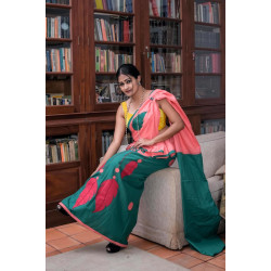 Handmade patchwork cotton saree