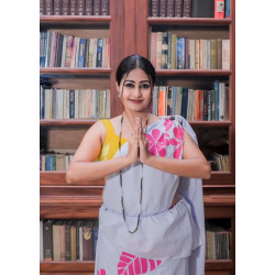 Handmade patchwork cotton saree
