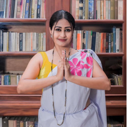 Handmade patchwork cotton saree