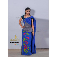 Handmade patchwork cotton saree