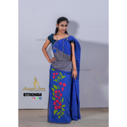 Handmade patchwork cotton saree