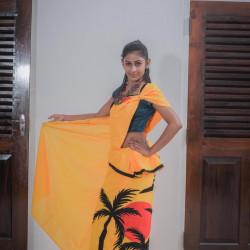 Handmade patchwork cotton saree