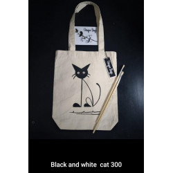 Black and white  cat