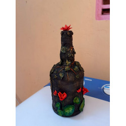 GLASS BOTTLE CRAFT STATUE ART