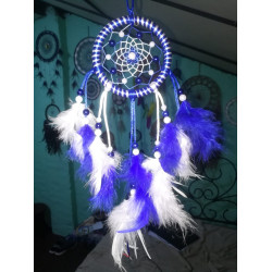 WHITE AND BLUE WALL CRAFT