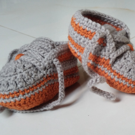 Kids Crochet baby shoes Hand made!